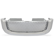 DURAFORCE For 02-08 GMC Envoy Chrome Luxury Mesh Style Front Upper Hood Bumper Grille