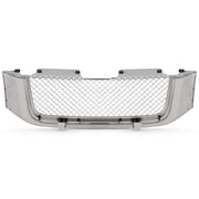DURAFORCE For 02-08 GMC Envoy Chrome Luxury Mesh Style Front Upper Hood Bumper Grille