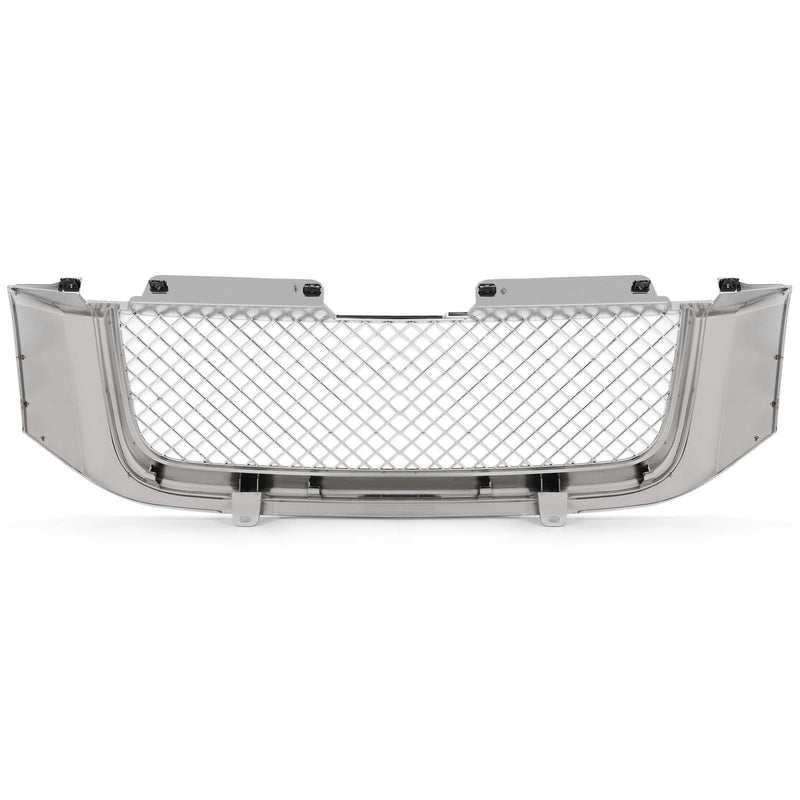 DURAFORCE For 02-08 GMC Envoy Chrome Luxury Mesh Style Front Upper Hood Bumper Grille