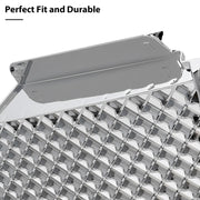 DURAFORCE For 02-08 GMC Envoy Chrome Luxury Mesh Style Front Upper Hood Bumper Grille