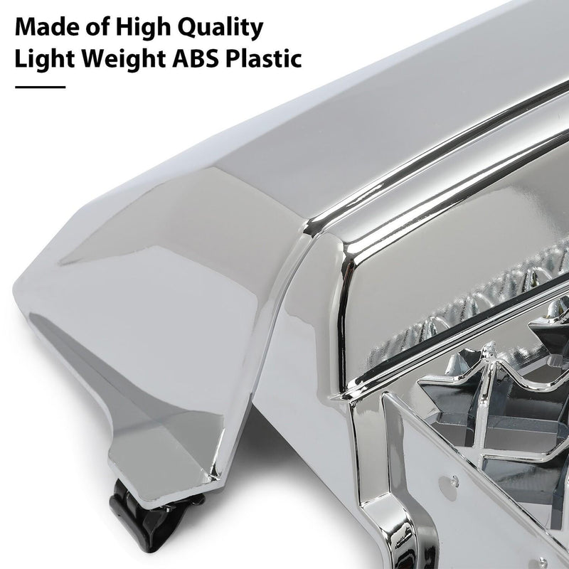 DURAFORCE For 02-08 GMC Envoy Chrome Luxury Mesh Style Front Upper Hood Bumper Grille