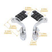 DURAFORCE 1-1/4" Engine Guard Mounts Clamps/ Highway Foot Pegs Footrest Fit For Harley