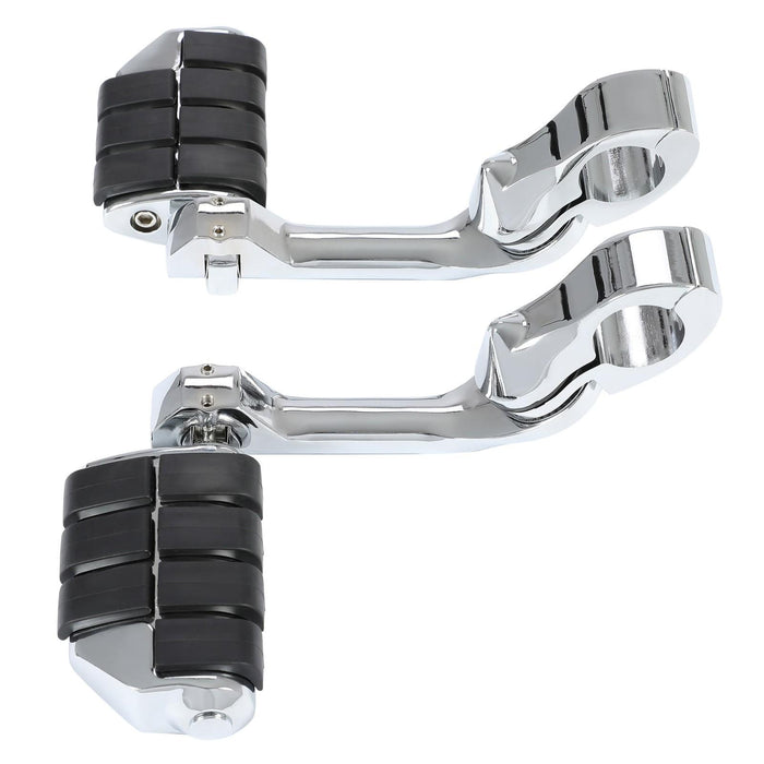 DURAFORCE 1-1/4" Engine Guard Mounts Clamps/ Highway Foot Pegs Footrest Fit For Harley