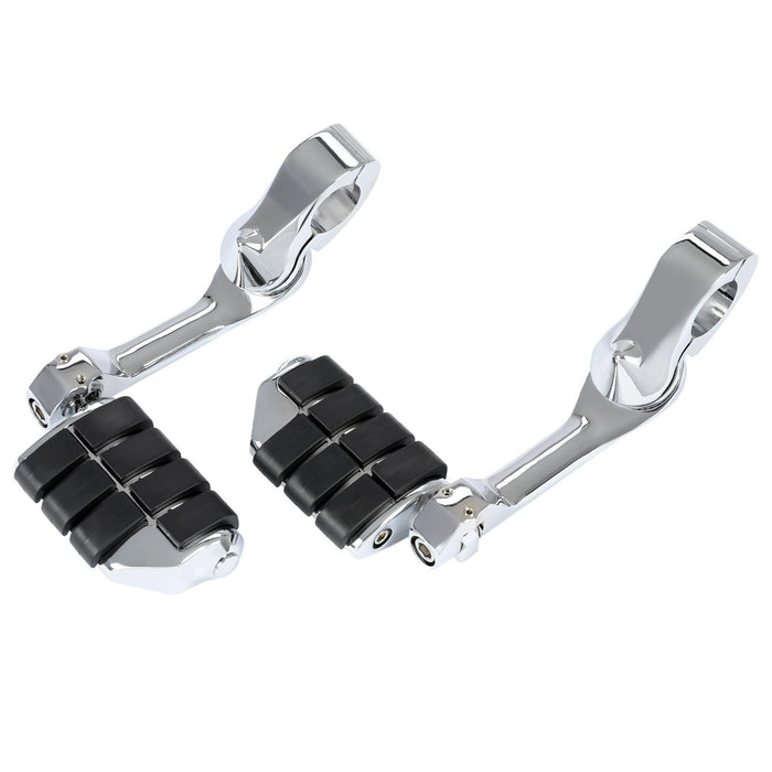 DURAFORCE 1-1/4" Engine Guard Mounts Clamps/ Highway Foot Pegs Footrest Fit For Harley