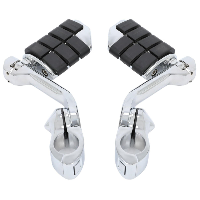 DURAFORCE 1-1/4" Engine Guard Mounts Clamps/ Highway Foot Pegs Footrest Fit For Harley