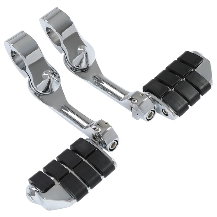 DURAFORCE 1-1/4" Engine Guard Mounts Clamps/ Highway Foot Pegs Footrest Fit For Harley