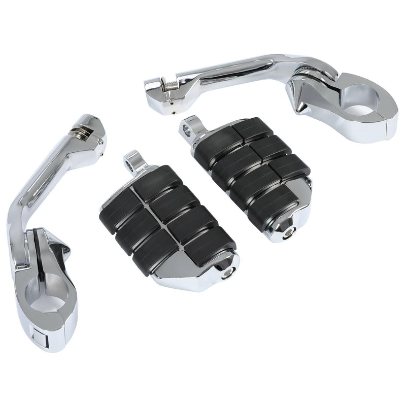 DURAFORCE 1-1/4" Engine Guard Mounts Clamps/ Highway Foot Pegs Footrest Fit For Harley