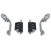 DURAFORCE 1-1/4" Engine Guard Mounts Clamps/ Highway Foot Pegs Footrest Fit For Harley