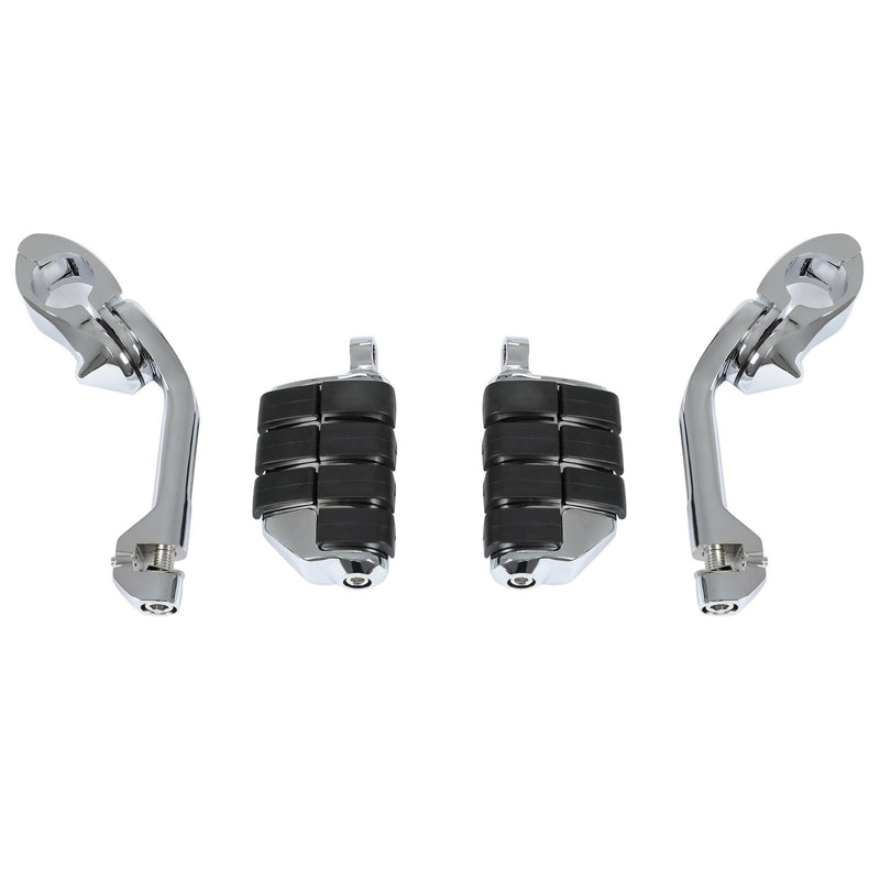 DURAFORCE 1-1/4" Engine Guard Mounts Clamps/ Highway Foot Pegs Footrest Fit For Harley