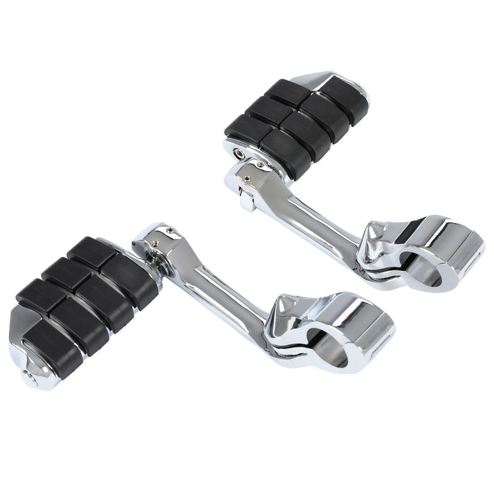 DURAFORCE 1-1/4" Engine Guard Mounts Clamps/ Highway Foot Pegs Footrest Fit For Harley