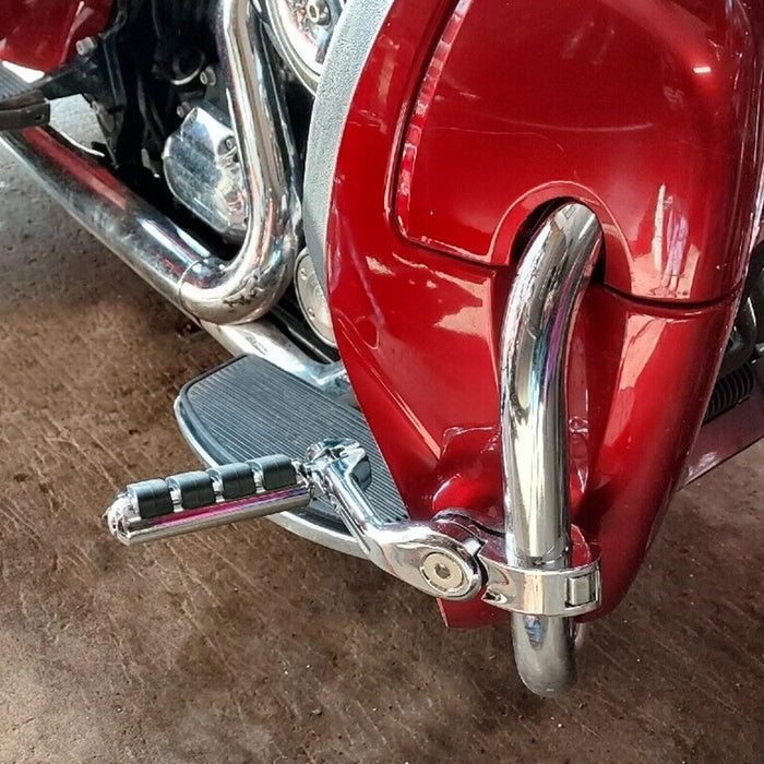 DURAFORCE 1-1/4" Engine Guard Mounts Clamps/ Highway Foot Pegs Footrest Fit For Harley