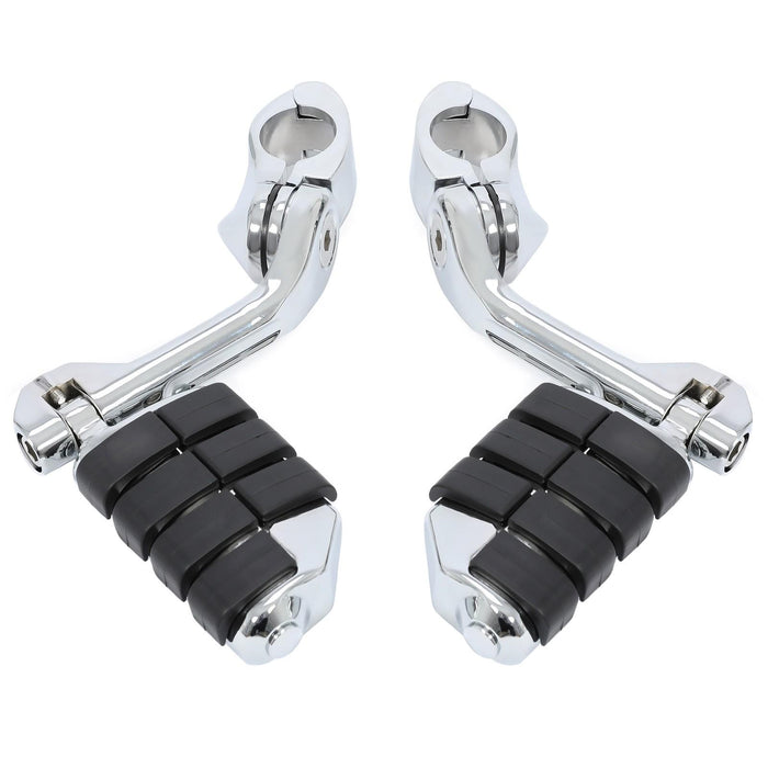 DURAFORCE 1-1/4" Engine Guard Mounts Clamps/ Highway Foot Pegs Footrest Fit For Harley