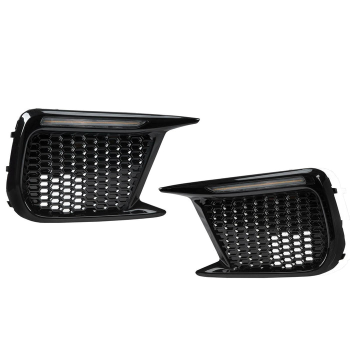 DURAFORCE Fog Lights Bezels with White/Amber Running LED DRL For 2018-up Subaru WRX STI