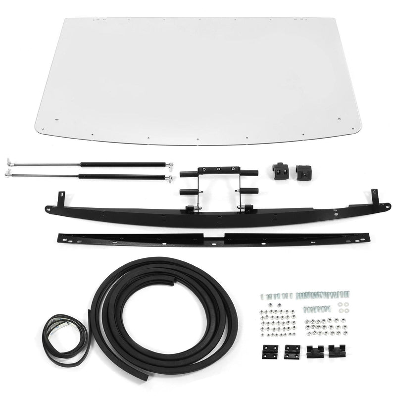 DURAFORCE Flip Windshield W/Hardware for Polaris Ranger 2013-UP XP 900/2014-UP XP 900 Crew