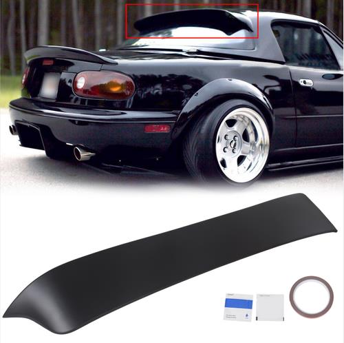 DURAFORCE For 90-05 1997 Mazda Miata JDM ABS Rear Window Roof Spoiler Visor Wing HARD TOP