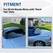 DURAFORCE For 90-05 1997 Mazda Miata JDM ABS Rear Window Roof Spoiler Visor Wing HARD TOP