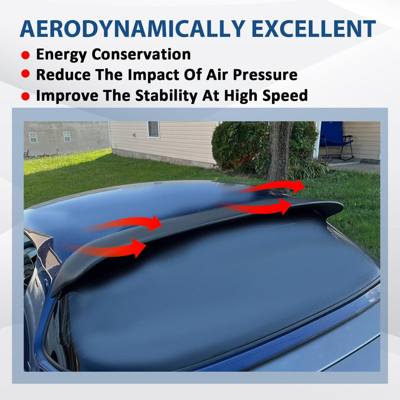 DURAFORCE For 90-05 1997 Mazda Miata JDM ABS Rear Window Roof Spoiler Visor Wing HARD TOP