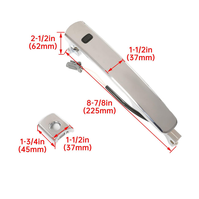DURAFORCE For Nissan Murano 3.5L 03-2007 Outside Door Handle Chrome Front Left Driver Side