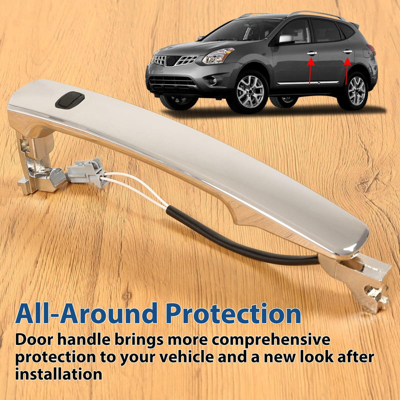 DURAFORCE For Nissan Murano 3.5L 03-2007 Outside Door Handle Chrome Front Left Driver Side