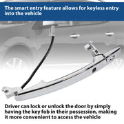 DURAFORCE For Nissan Murano 3.5L 03-2007 Outside Door Handle Chrome Front Left Driver Side