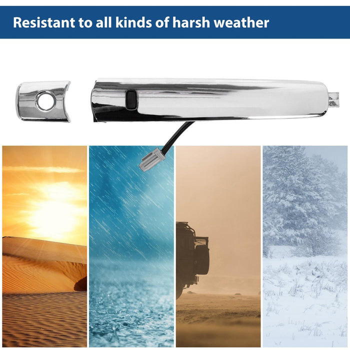 DURAFORCE For Nissan Murano 3.5L 03-2007 Outside Door Handle Chrome Front Left Driver Side