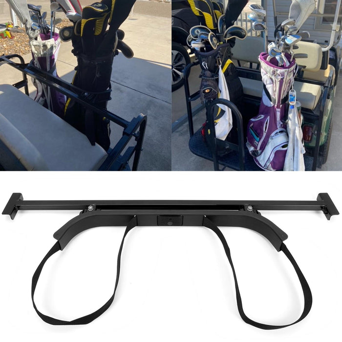 DURAFORCE Universal Golf Bag Holder Bracket Attachment Cart Rear For EZGO Club Car Yamaha