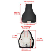 DURAFORCE For Honda TRX 420 Rancher 2007-2013 & 420 FA FPA 2014 ATV Black Complete Seat