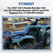 DURAFORCE For Honda TRX 420 Rancher 2007-2013 & 420 FA FPA 2014 ATV Black Complete Seat