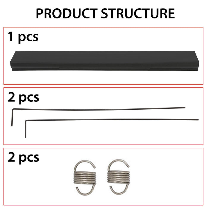 DURAFORCE Rear Tailgate Flexible Step Pad Molding Cap Trim Pad For Ford F250 F350 2011-16