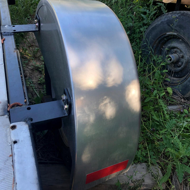 DURAFORCE For 14"-16" Wheel NEW Steel Round Single Axle Trailer Fender & Fender back