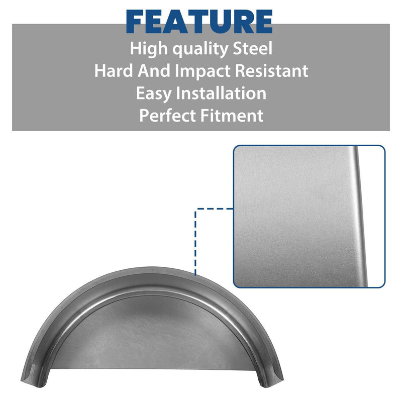 DURAFORCE For 14"-16" Wheel NEW Steel Round Single Axle Trailer Fender & Fender back