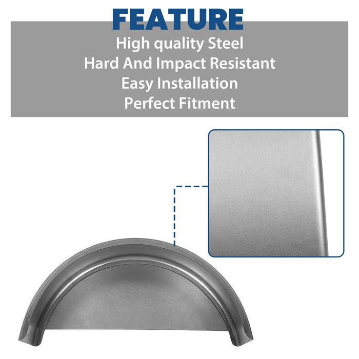 DURAFORCE For 14"-16" Wheel NEW Steel Round Single Axle Trailer Fender & Fender back