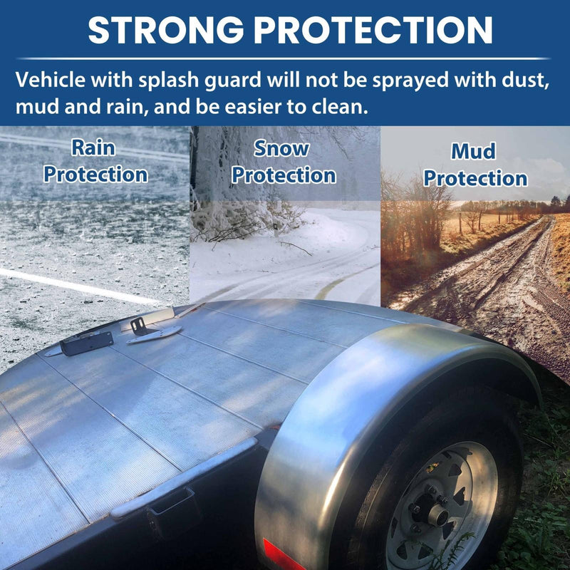 DURAFORCE For 14"-16" Wheel NEW Steel Round Single Axle Trailer Fender & Fender back