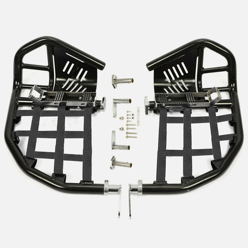 DURAFORCE Nerf Bars Pro Peg Fit Honda Sportrax 400 TRX 400EX 400X Black Bars Black Nets