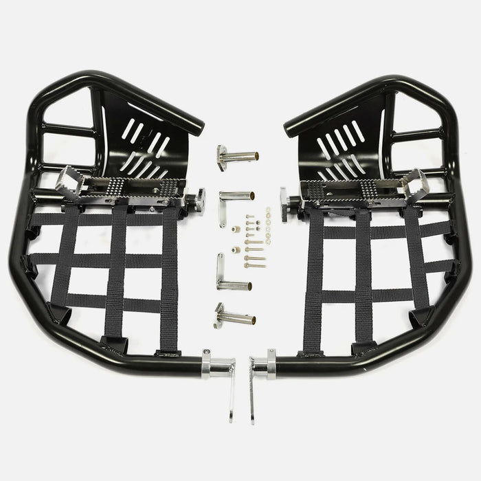 DURAFORCE Nerf Bars Pro Peg Fit Honda Sportrax 400 TRX 400EX 400X Black Bars Black Nets