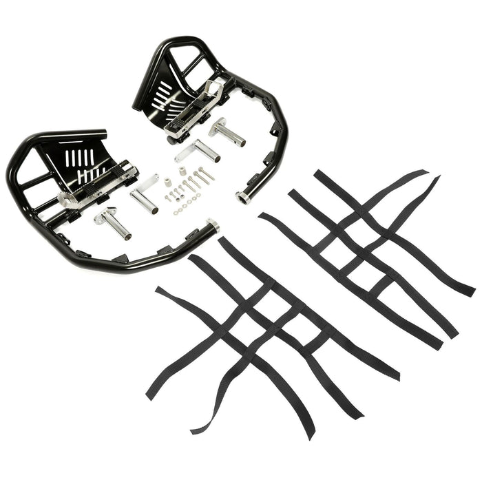 DURAFORCE Nerf Bars Pro Peg Fit Honda Sportrax 400 TRX 400EX 400X Black Bars Black Nets