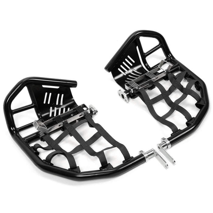 DURAFORCE Nerf Bars Pro Peg Fit Honda Sportrax 400 TRX 400EX 400X Black Bars Black Nets