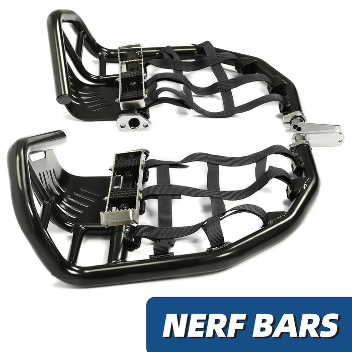 DURAFORCE Nerf Bars Pro Peg Fit Honda Sportrax 400 TRX 400EX 400X Black Bars Black Nets