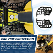 DURAFORCE Nerf Bars Pro Peg Fit Honda Sportrax 400 TRX 400EX 400X Black Bars Black Nets