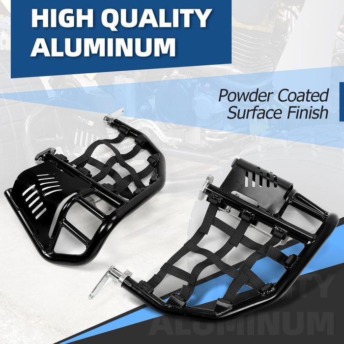 DURAFORCE Nerf Bars Pro Peg Fit Honda Sportrax 400 TRX 400EX 400X Black Bars Black Nets