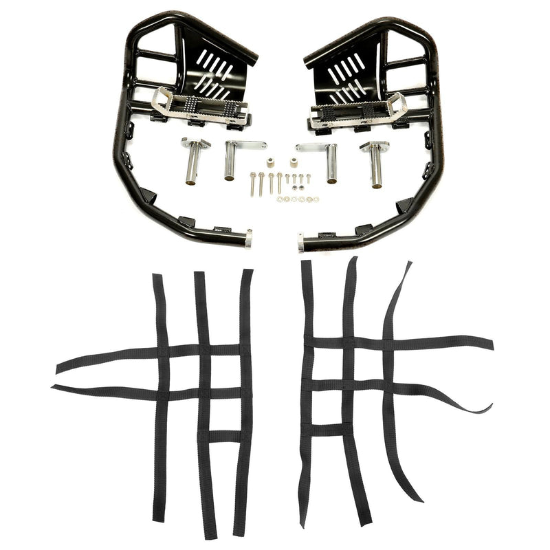 DURAFORCE Nerf Bars Pro Peg Fit Honda Sportrax 400 TRX 400EX 400X Black Bars Black Nets