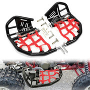 DURAFORCE For Honda TRX 400EX 400X Nerf Bars Pro Peg Black Bars Red Nets Bar Heel Guard