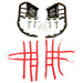 DURAFORCE For Honda TRX 400EX 400X Nerf Bars Pro Peg Black Bars Red Nets Bar Heel Guard
