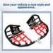 DURAFORCE For Honda TRX 400EX 400X Nerf Bars Pro Peg Black Bars Red Nets Bar Heel Guard