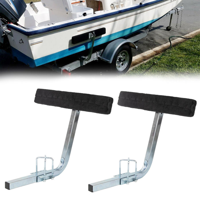 DURAFORCE 2 x Boat Trailer 2' Side Guide Bunk Board Guide-On Carpeted Kit w/ Hardware