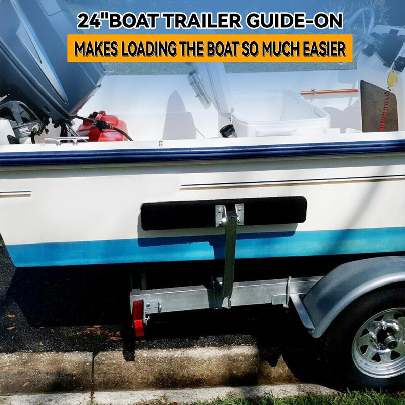 DURAFORCE 2 x Boat Trailer 2' Side Guide Bunk Board Guide-On Carpeted Kit w/ Hardware