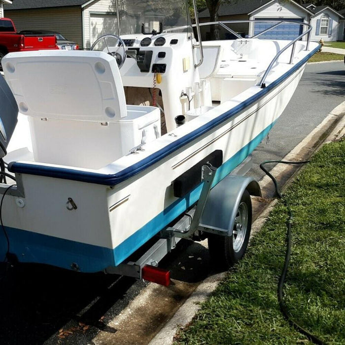 DURAFORCE 2 x Boat Trailer 2' Side Guide Bunk Board Guide-On Carpeted Kit w/ Hardware