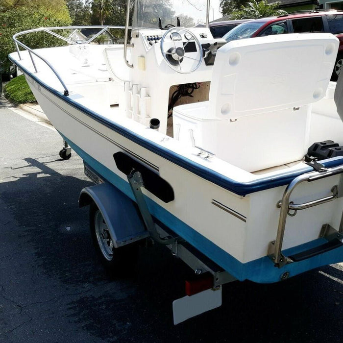 DURAFORCE 2 x Boat Trailer 2' Side Guide Bunk Board Guide-On Carpeted Kit w/ Hardware