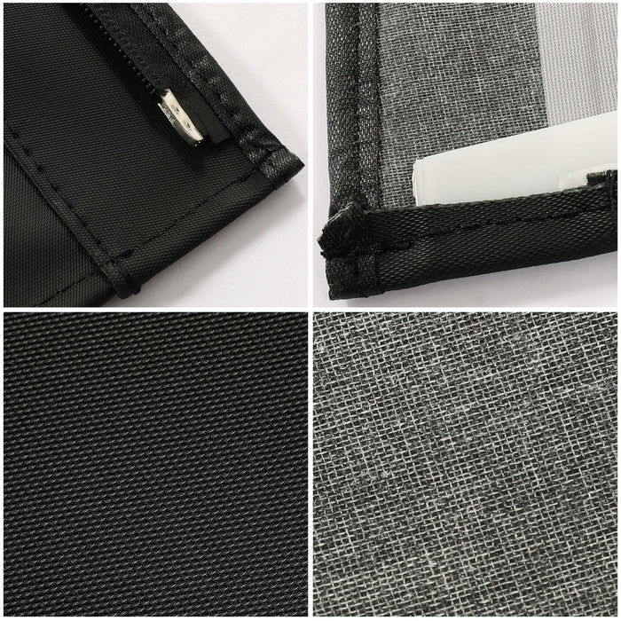 DURAFORCE For 1987-1995 1988 Jeep Wrangler YJ Soft Top Half Doors Sailcloth Black #9870215