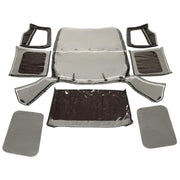 DURAFORCE For 1987-1995 1988 Jeep Wrangler YJ Soft Top Half Doors Sailcloth Black #9870215